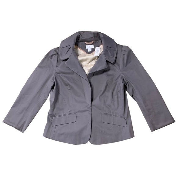 Loft Blazer New With Tags 3/4 Sleeve Brown/Beige Size 16 Measurements In Photos - Picture 8 of 11